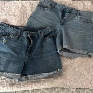 Sonoma jean shorts, 2 pairs, size 14